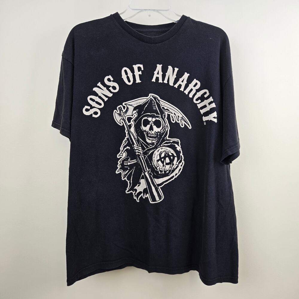 Sons of Anarchy XL Black Graphic T-shirt - Official Reaper Logo